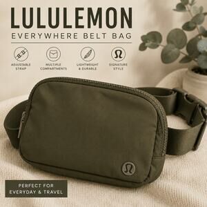 Lululemon Everywhere Belt Olive Crossbody Nylon Festival Bag O/S